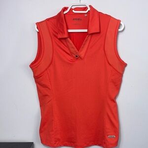 Cutter & Buck Orange Annika Sleeveless Top